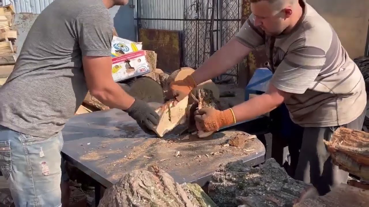 CRUSHING Power in the Log Yard
