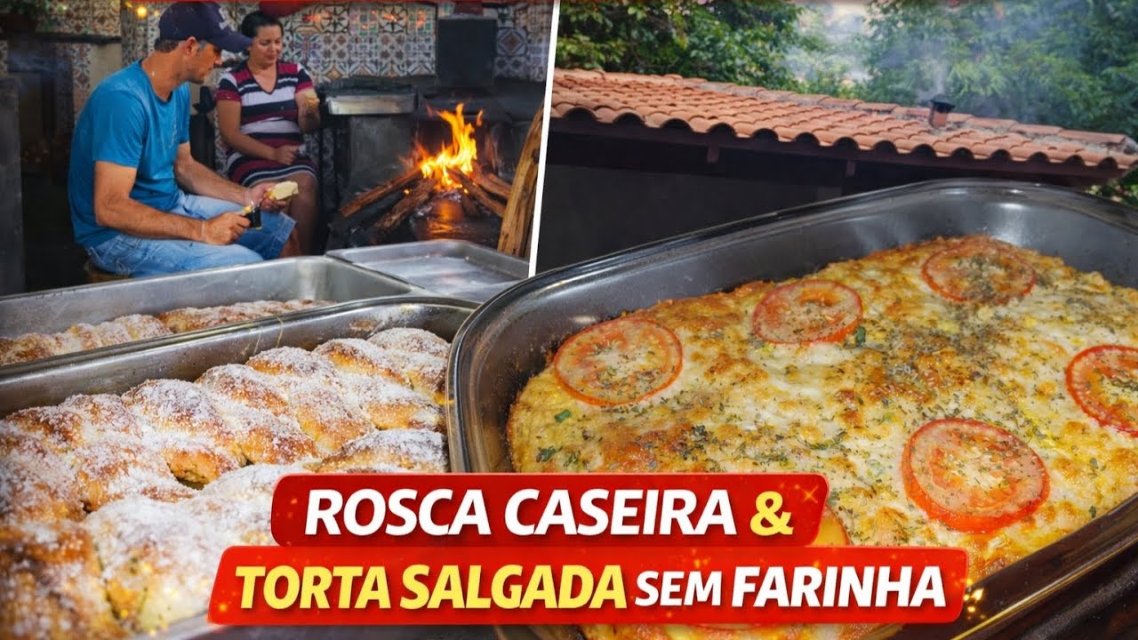  CAFÉ DA TARDE NO FOGÃO A LENHA *E UM JARTAR DIFERENTE...