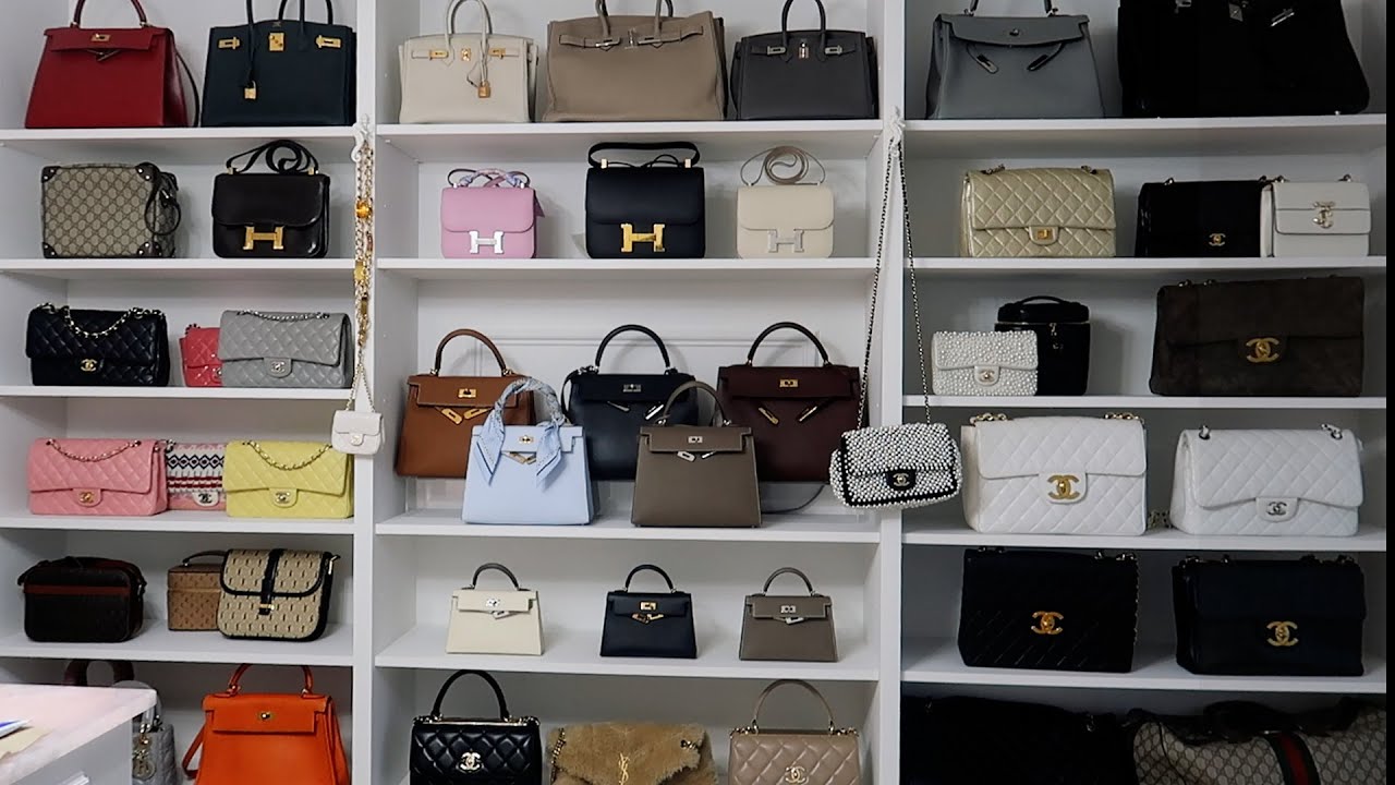 Organising My Handbag Display & Wardrobe  | Come to Paris With Me | Claire Chanelle