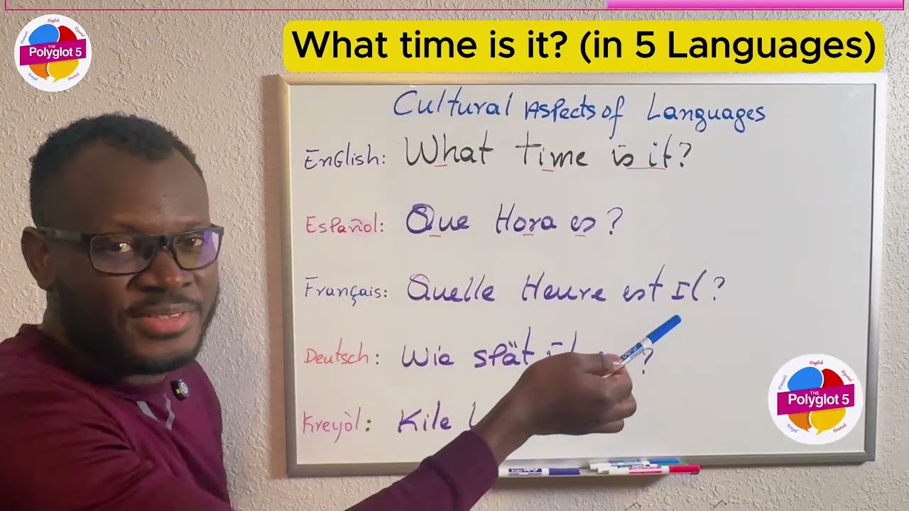 #WHAT TIME IS IT in 5 Languages @thepolyglot5 #world #languagelearning #viral #culture #time #viral