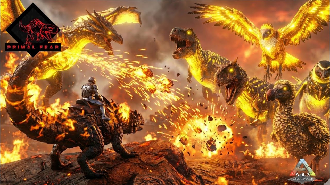My Deadliest demonic thorny Dragon Kill Entire Origin BOSSES In Primal Fear || ARK Survival evolved