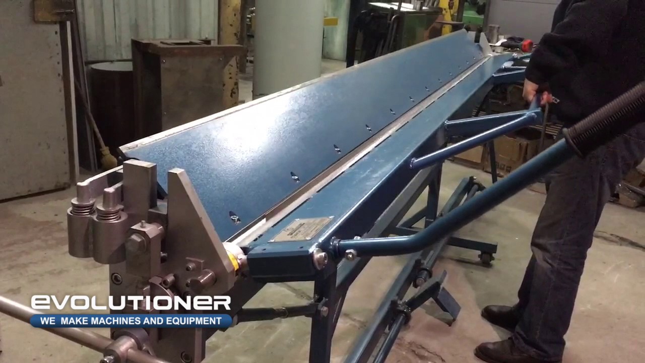 Manual bending machine MB-3150mm. Bending of the roofing element