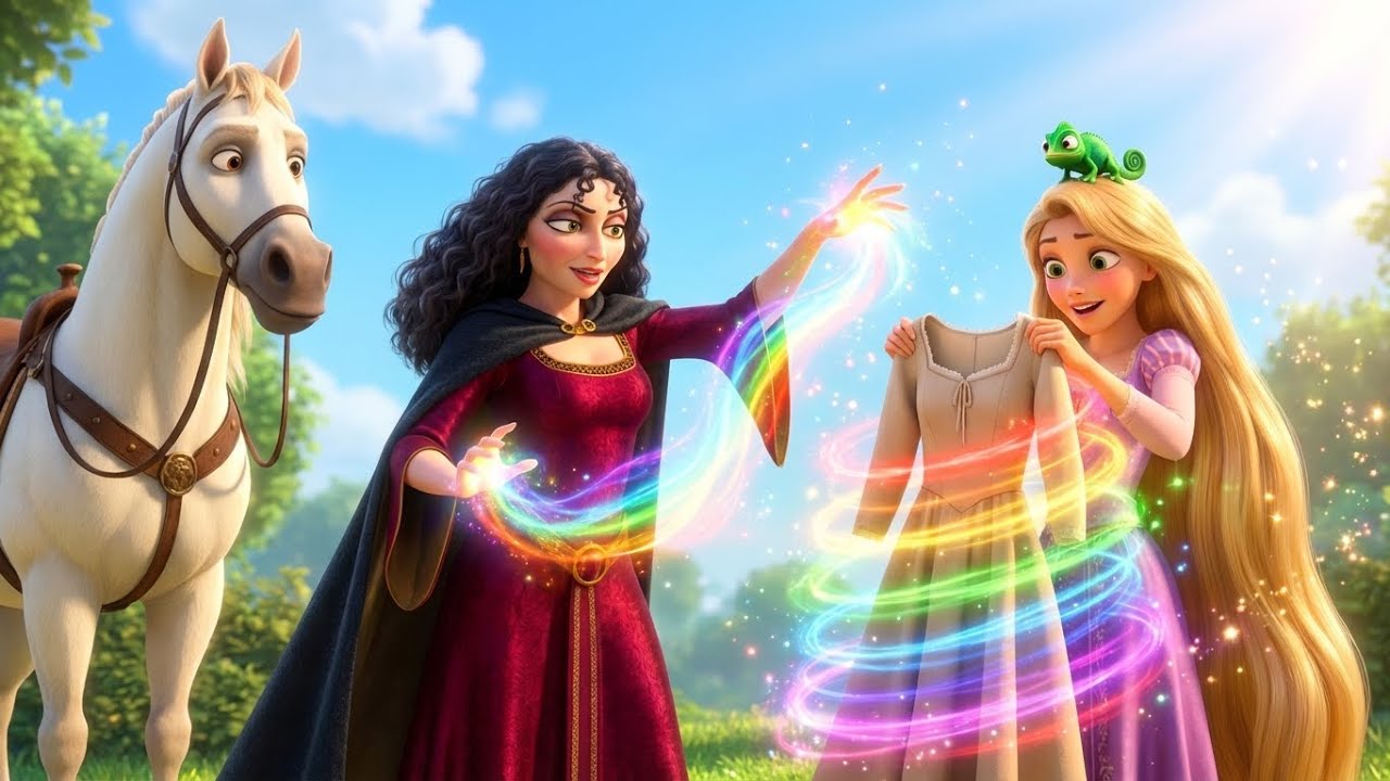 Tangled : The Rainbow Wool Winter Spell Rapunzel & Mother Gothel Magic | Tangled Animation Series HD