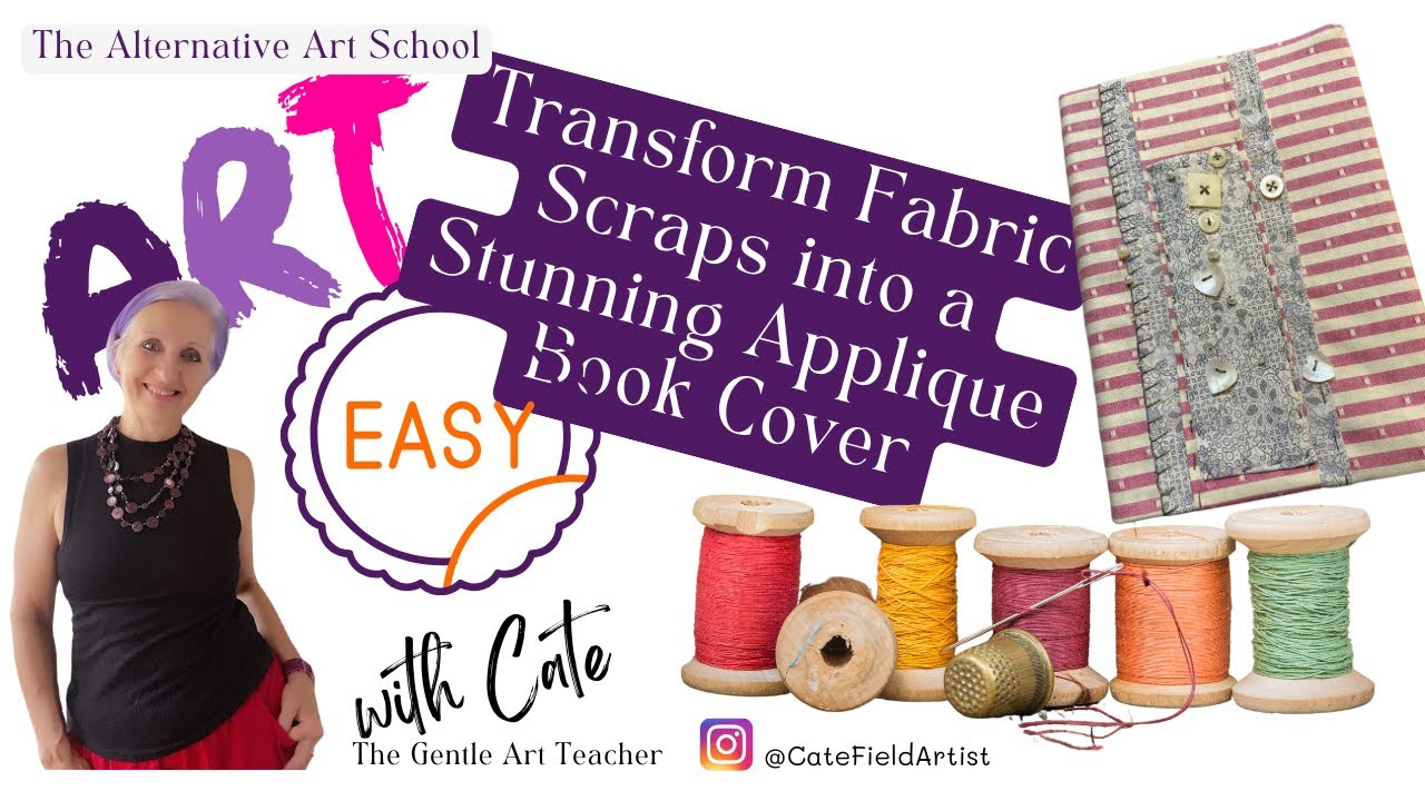 Transform Fabric Scraps into a Stunning Applique Book Cover