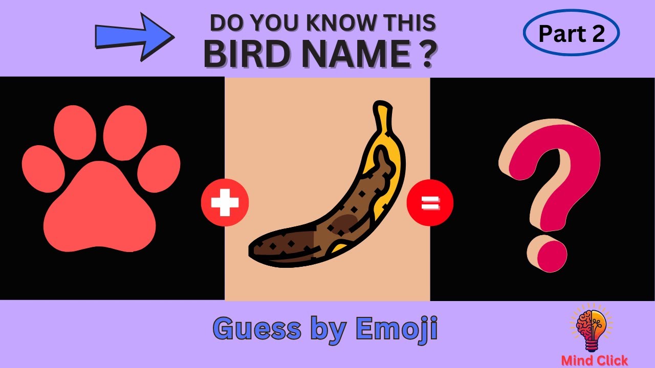 Do You Know This Bird Name |  Guess The Bird Name By Emoji | Part 2