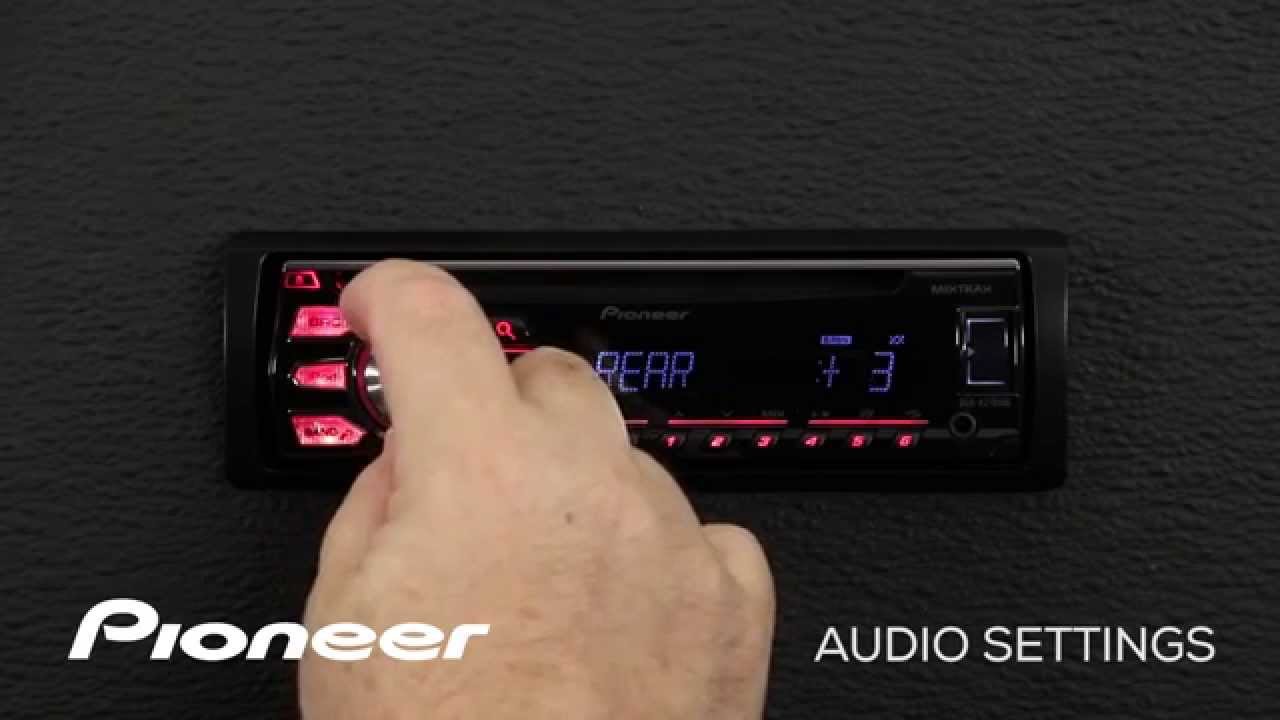 How To - DEH-X2700UI - Audio Settings Menu