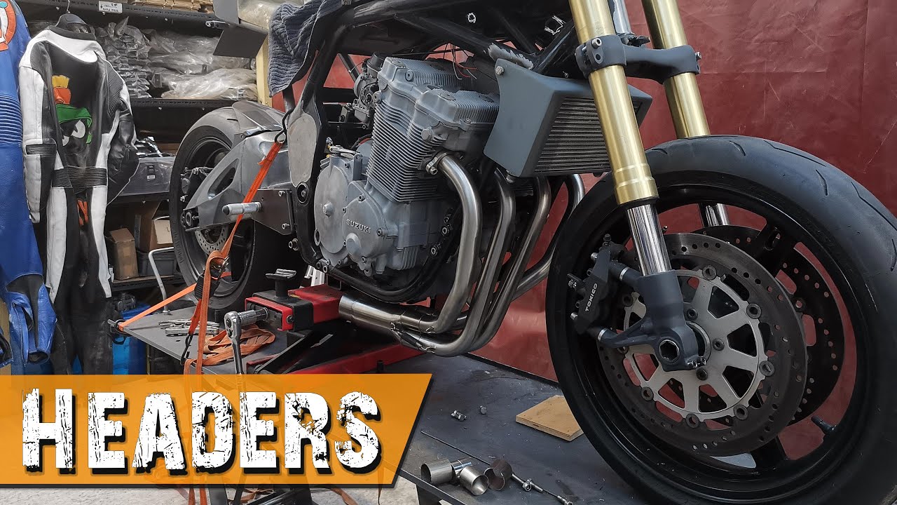 Headers... Sorted... - Suzuki Bandit Cafe Racer - GIXIT Project Part 58