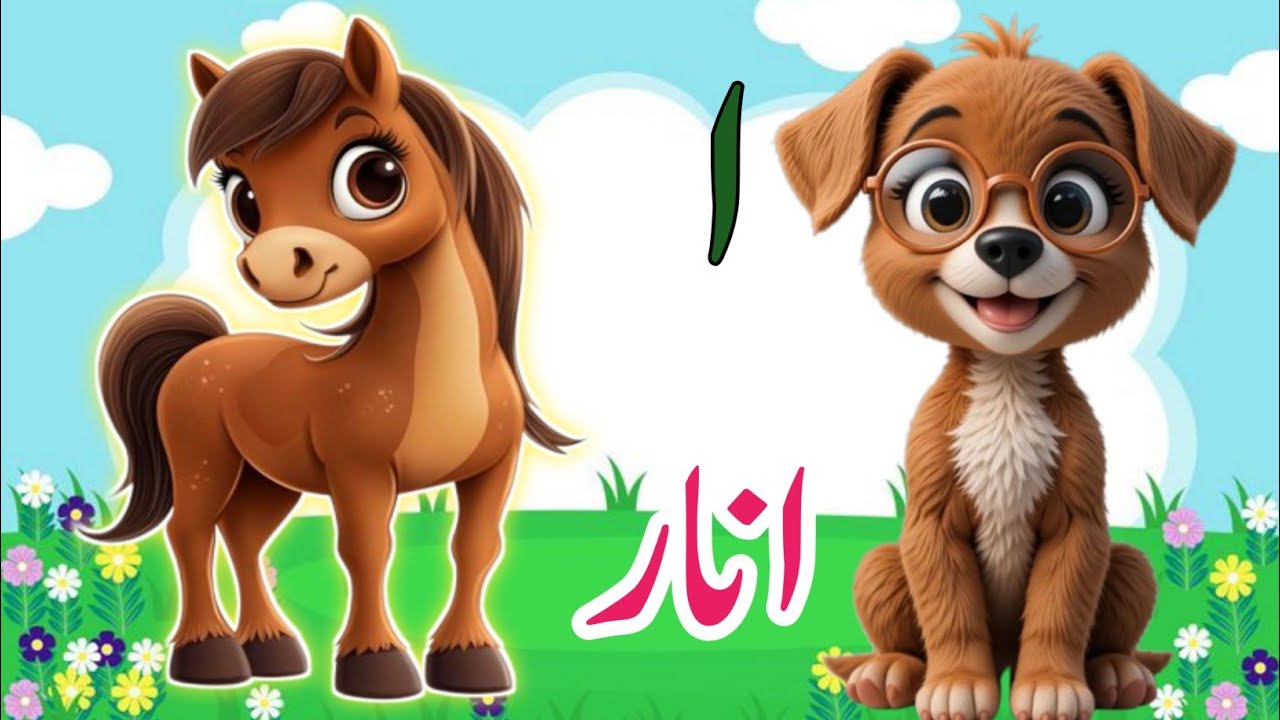 Learn Urdu alphabetsand words and many more | Alif se anar | اُردو حروفِ تہجی | Pakistani rhymes