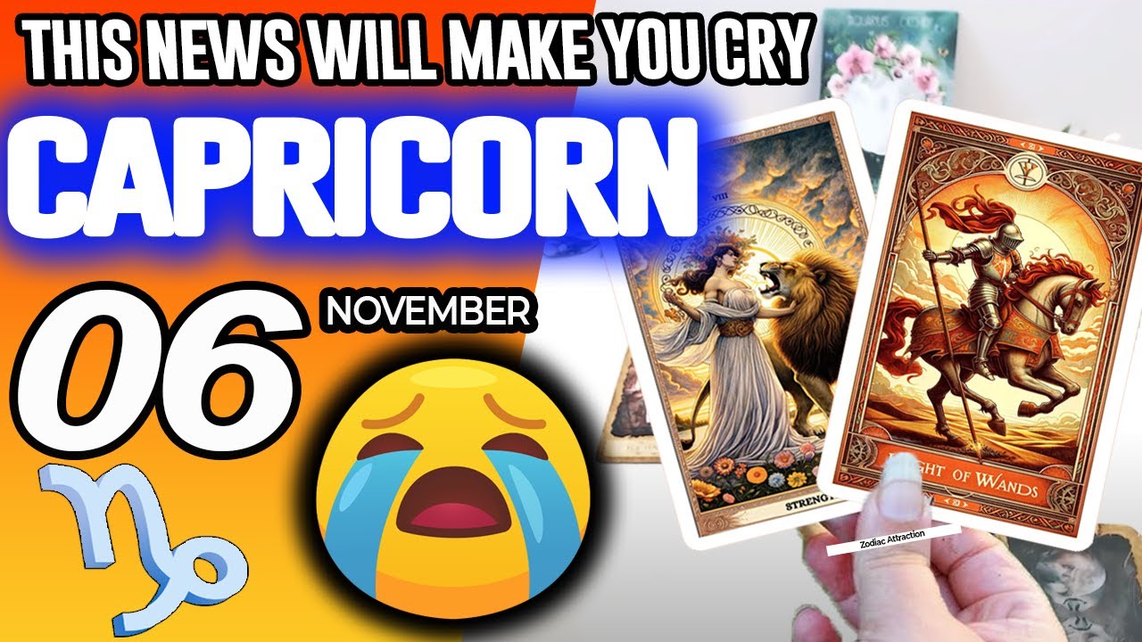 Capricorn ♑️🔞THIS NEWS WILL MAKE YOU CRY😭🆘 horoscope for today NOVEMBER 6 2025 ♑️ #capricorn tarot
