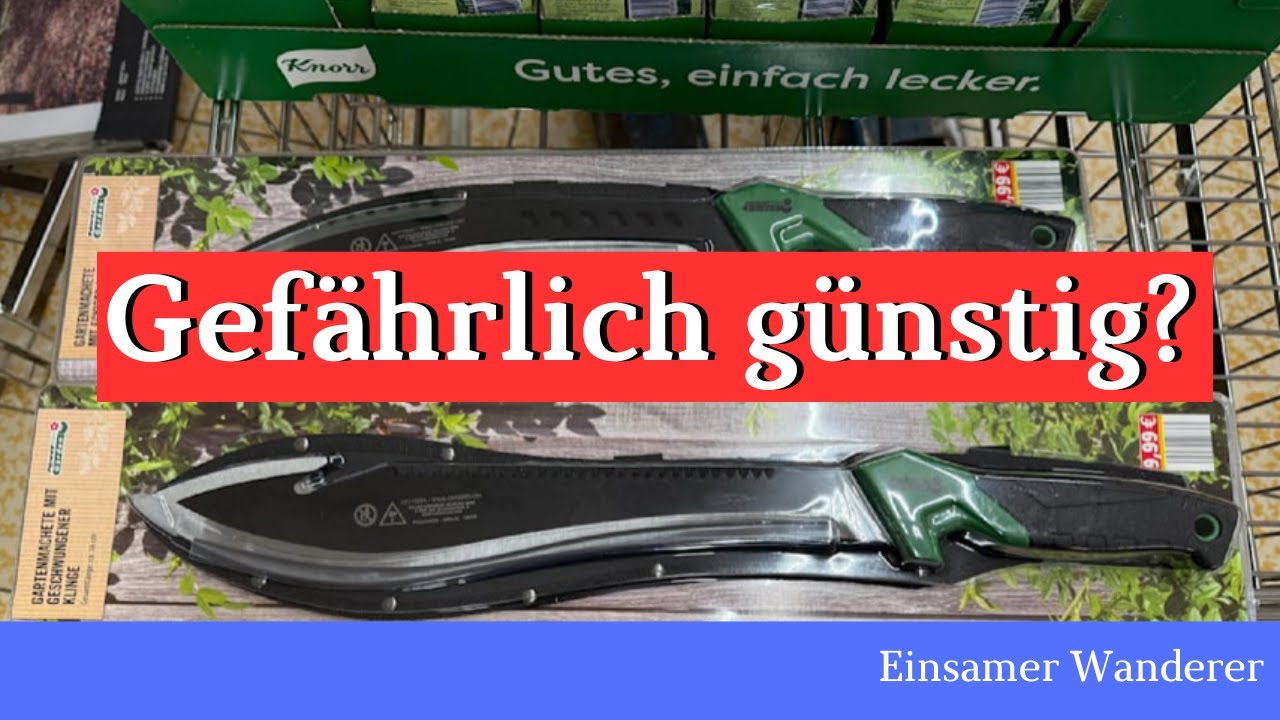 9,99 € für eine Waffe – Wie sicher sind unsere Straßen? Discounter Norma bietet Macheten an