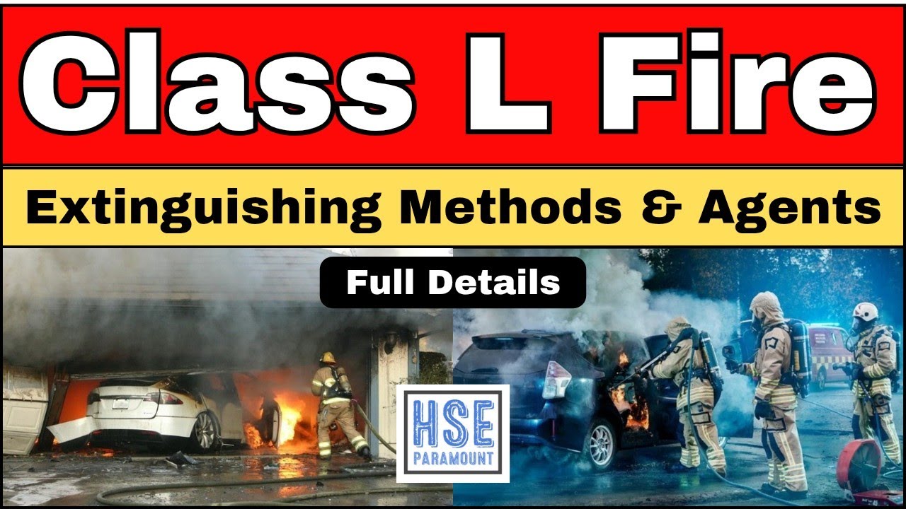 Class L Fire Extinguishing Methods & Agents | Lithium-Ion Battery Fire | ISO 3941:2026 #hseparamount