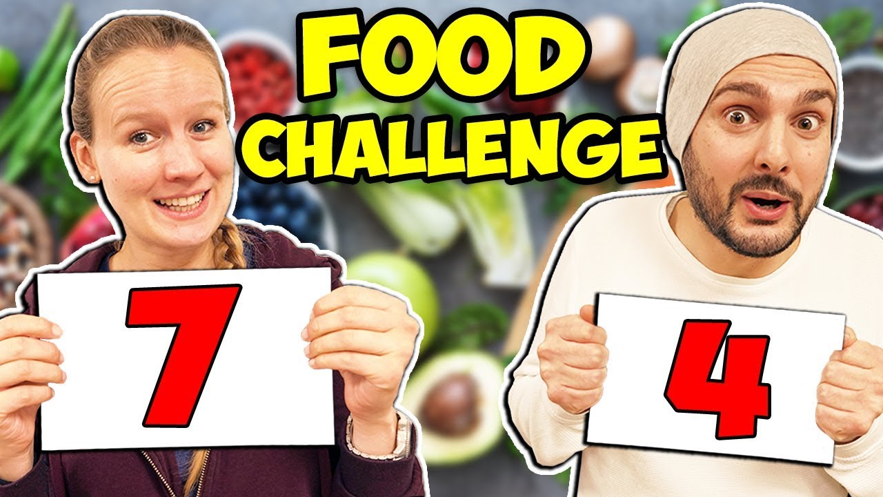 MIT EINER ZAHL EINKAUFEN Challenge & Fr&uuml;hst&uuml;ck und Mittagessen zubereiten! 24 STD. Kathi vs. Kaan