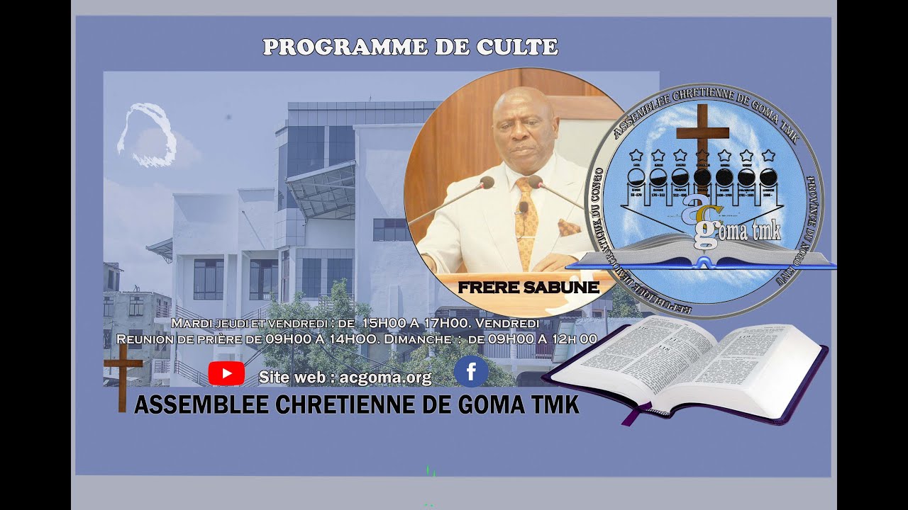2025 06 01 Dimanche. Frère Sabune. La Bête de l'Apocalypse . Assemblée Chrétienne de Goma TMK