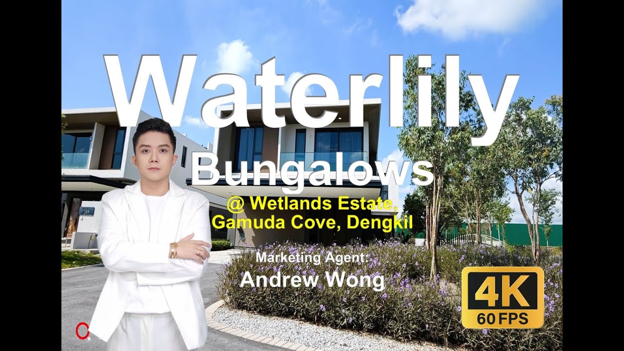 Waterlily bungalows @ Gamuda Cove: Surrounded by a canal, up to 60' x 95', built-up of 4,466sqft.