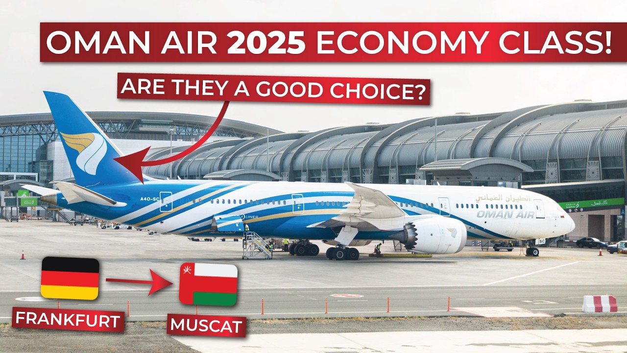 Flying Oman Air Boeing 787 in ECONOMY in 2025 from Frankfurt to Muscat! | BRUTALLY HONEST REVIEW