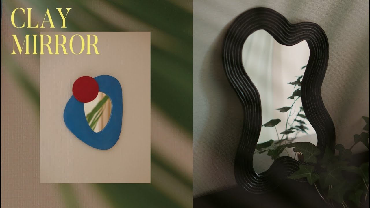 NEURIMBO #12. 지점토 오브제. 인테리어 거울 & 펜꽂이 만들기 clay art mirror