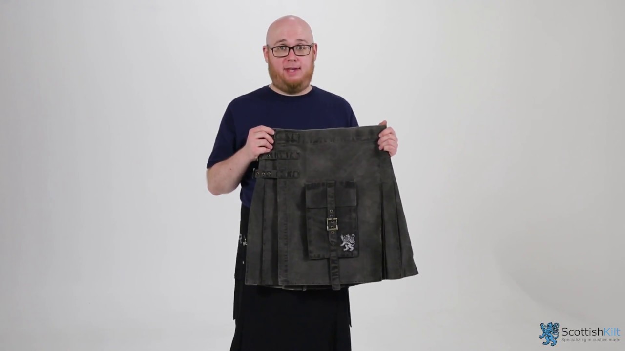 STONEWASHED GOTHIC KILT