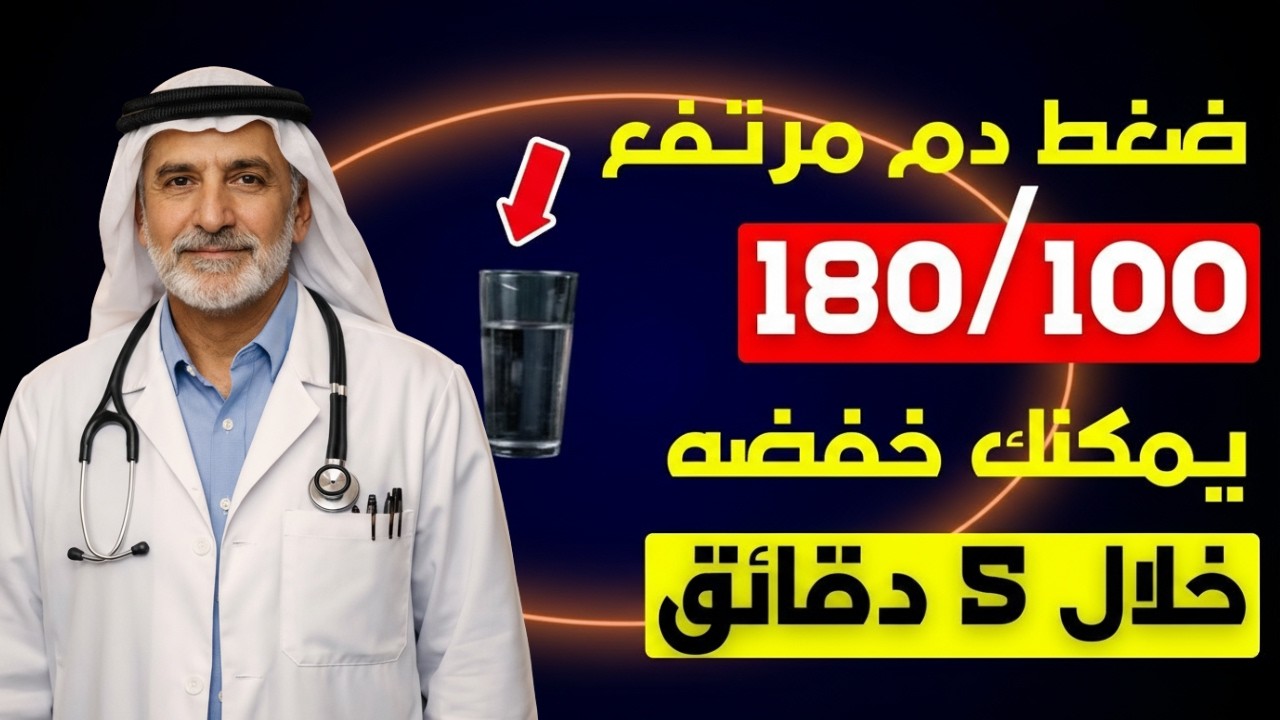 ضغط الدم 180/100: ماذا تفعل خلال 5 دقائق لتجنب السكتة الدماغية (بدون ذعر)