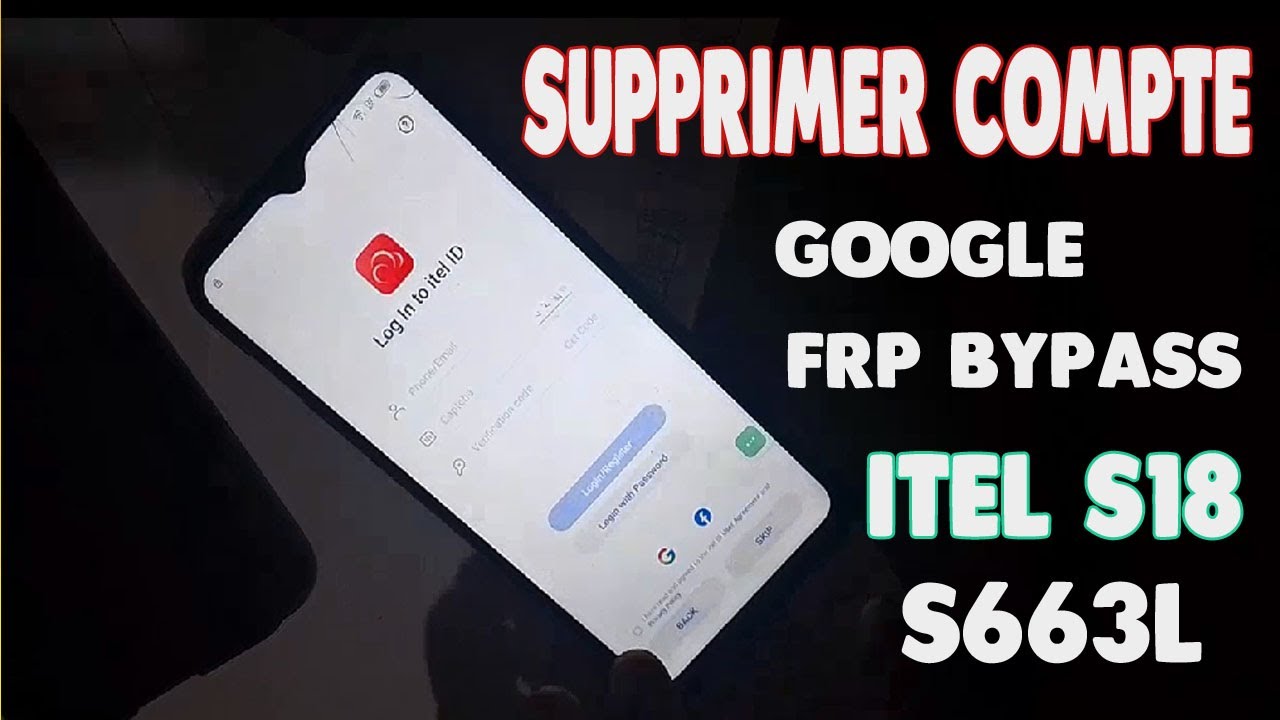 comment débloquer un compte google itel s18 (s663l) : applications ne s’ouvrent  pas
