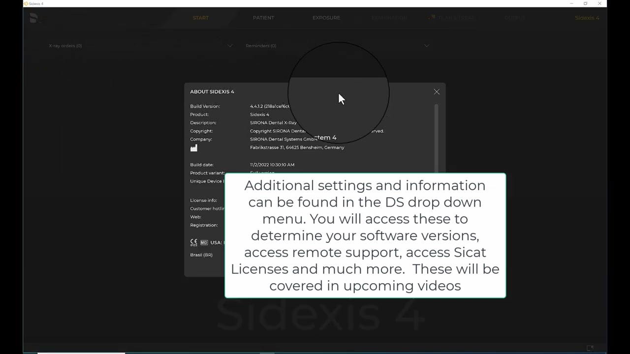 Imaging Training Session 1: Sidexis 4 Basics