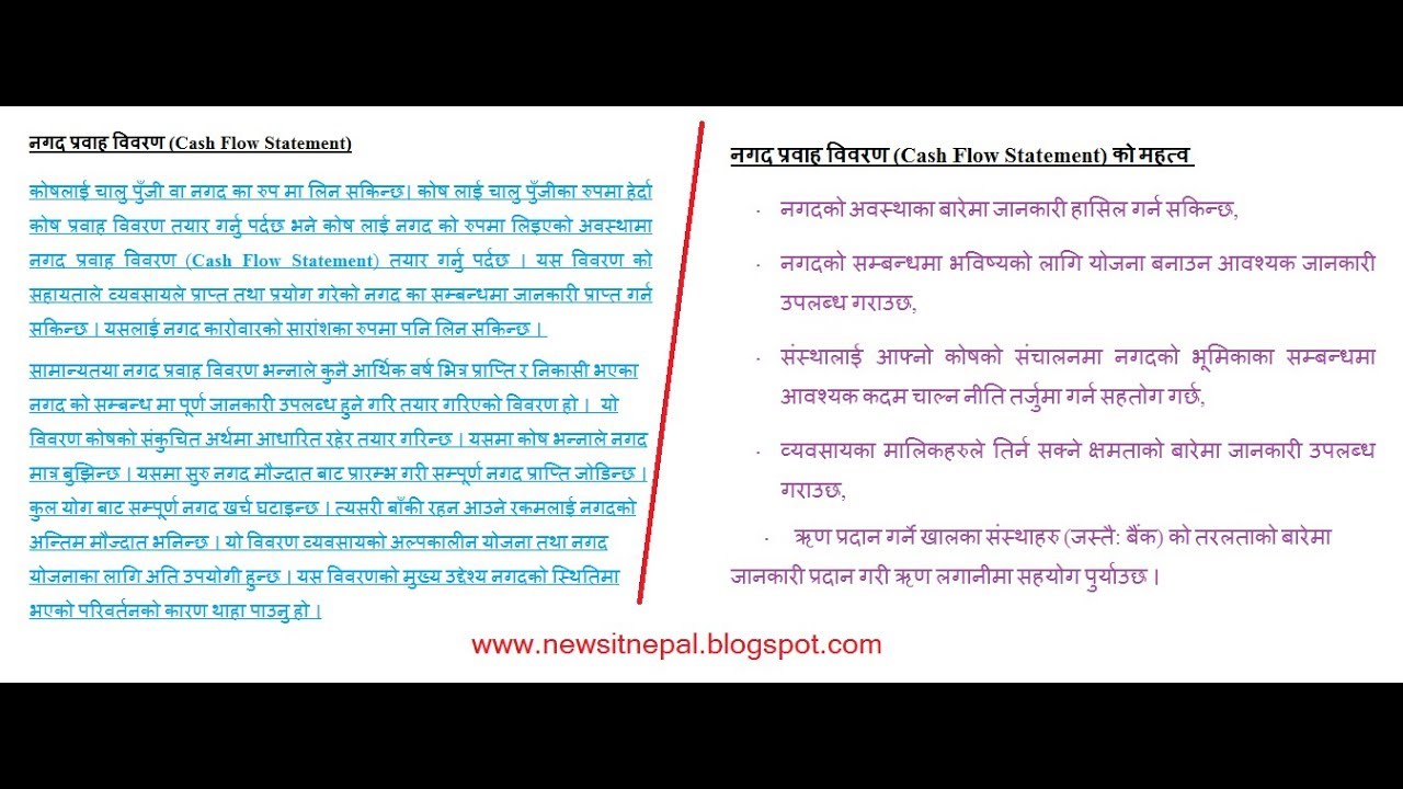 Cash Flow Statement | what is cash flow statement | rbb preparation class level 4