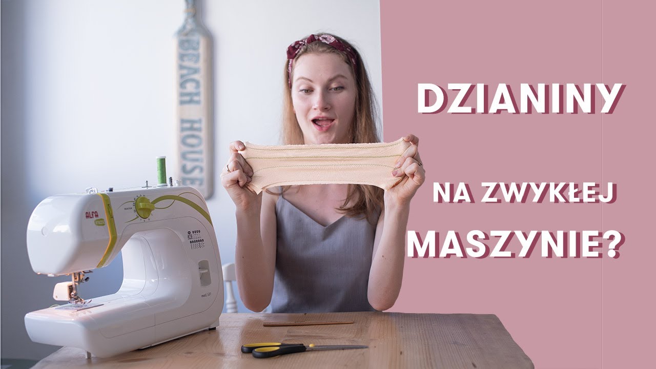 Najprostsza maszyna - jak daje radę z dzianinami?