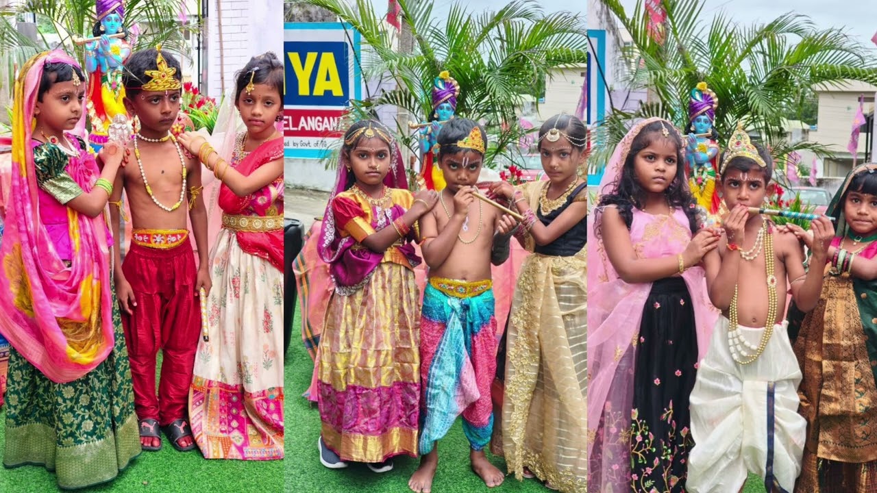 Krishnashtami celebrations at kakatiya School Bhongir Branch 