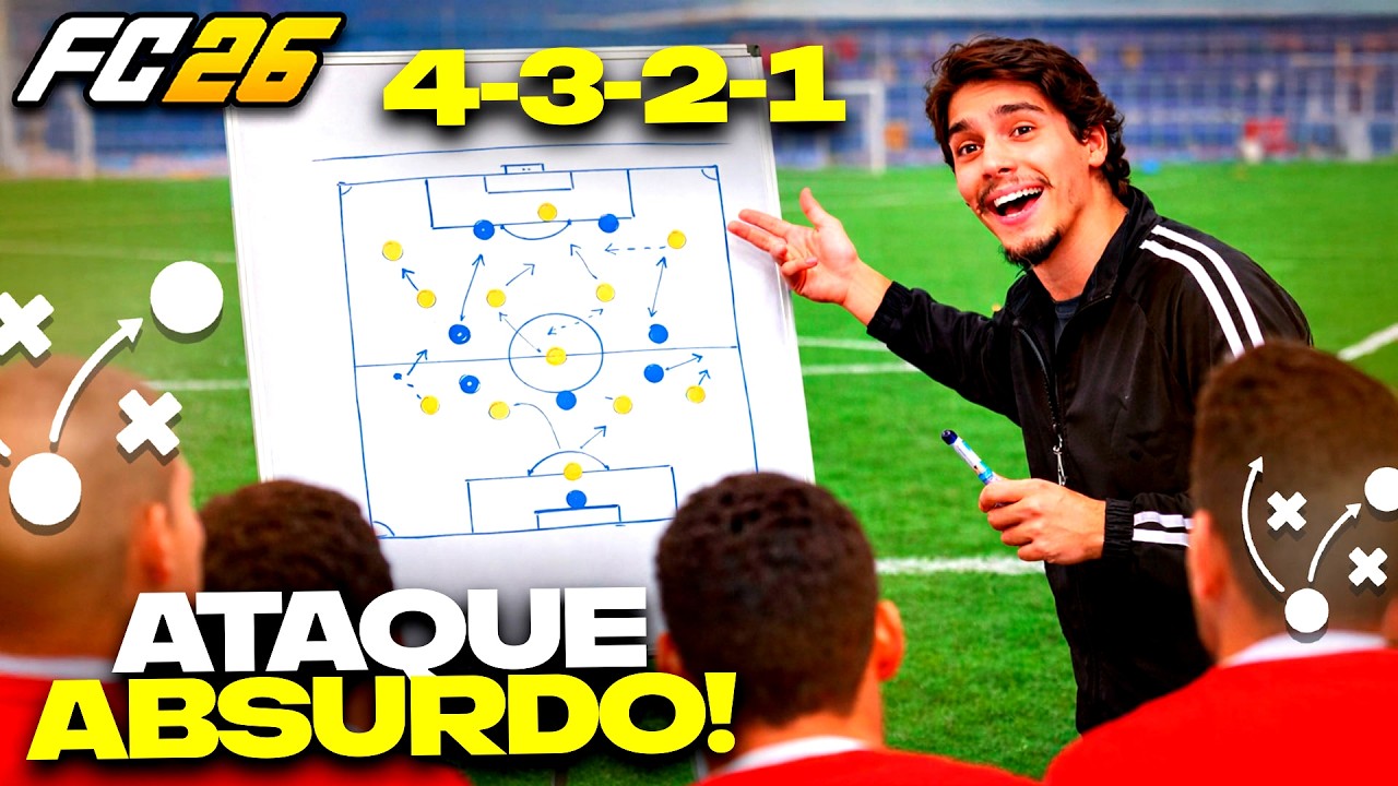 Essa Tática é UMA PIADA! Teste Agora Essa 4321 😱 FC26