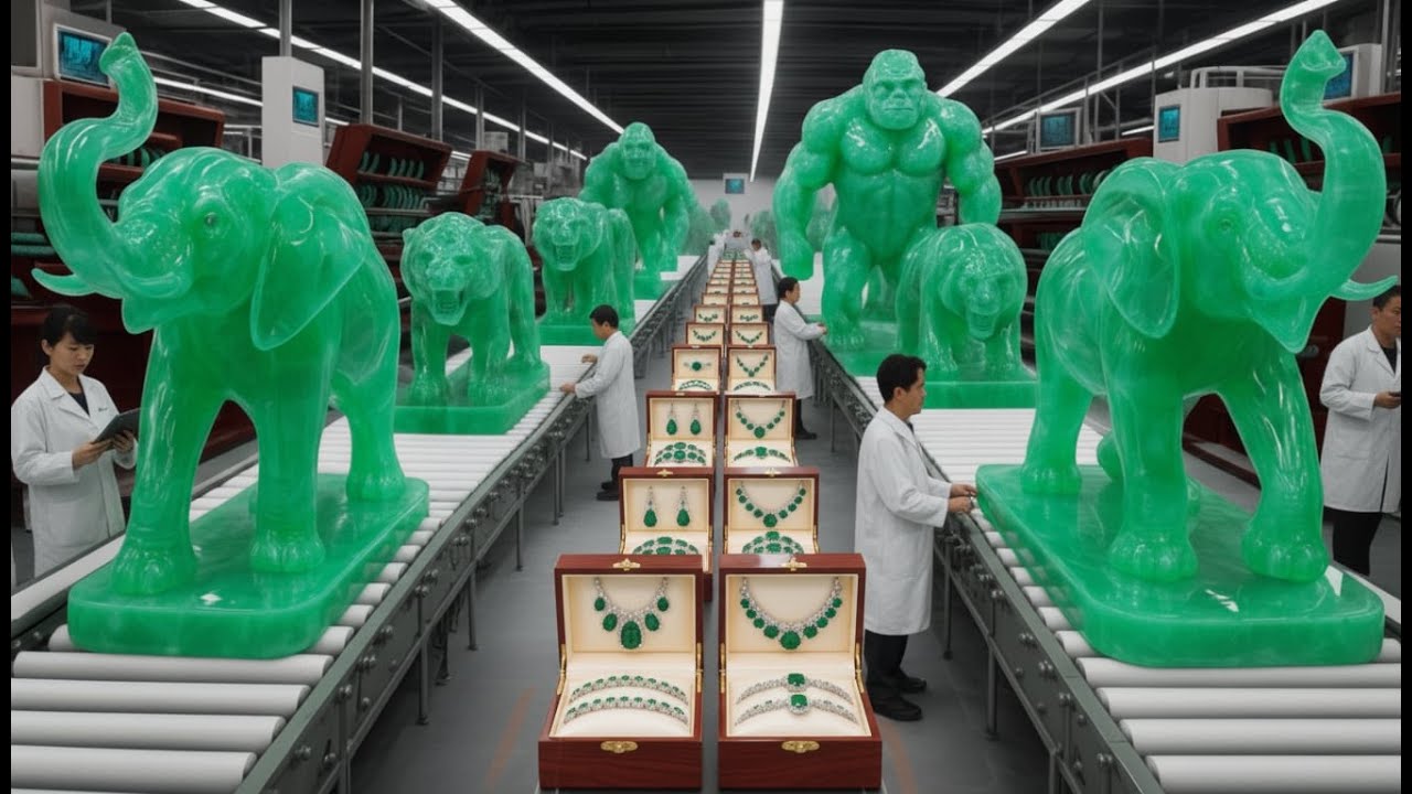 Inside The Jade Factory &ndash; Billion Dollar Industry Made From Stone (Full Process)