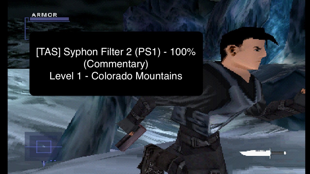 [TAS] (Commentary) Syphon Filter 2 (PS1) - 100% - Level 1 - Colorado Mountains