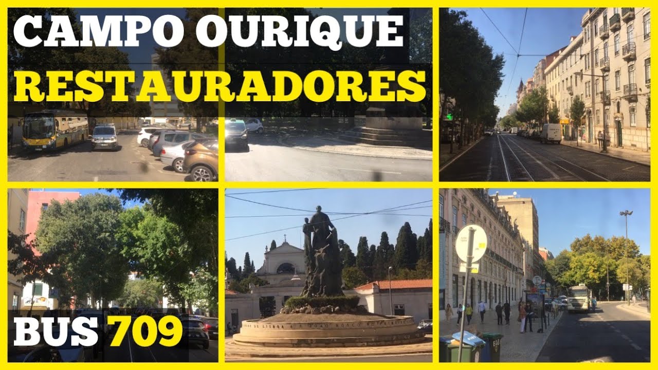 Lisbon, Bus 709 ride from Campo Ourique to Restauradores