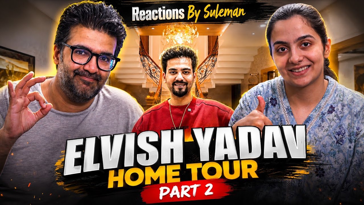 Pakistani Couple React To Elvish Yadav Home Tour Part 2 | Elvish Ka Bedroom | Fav Spot | Bathroom 