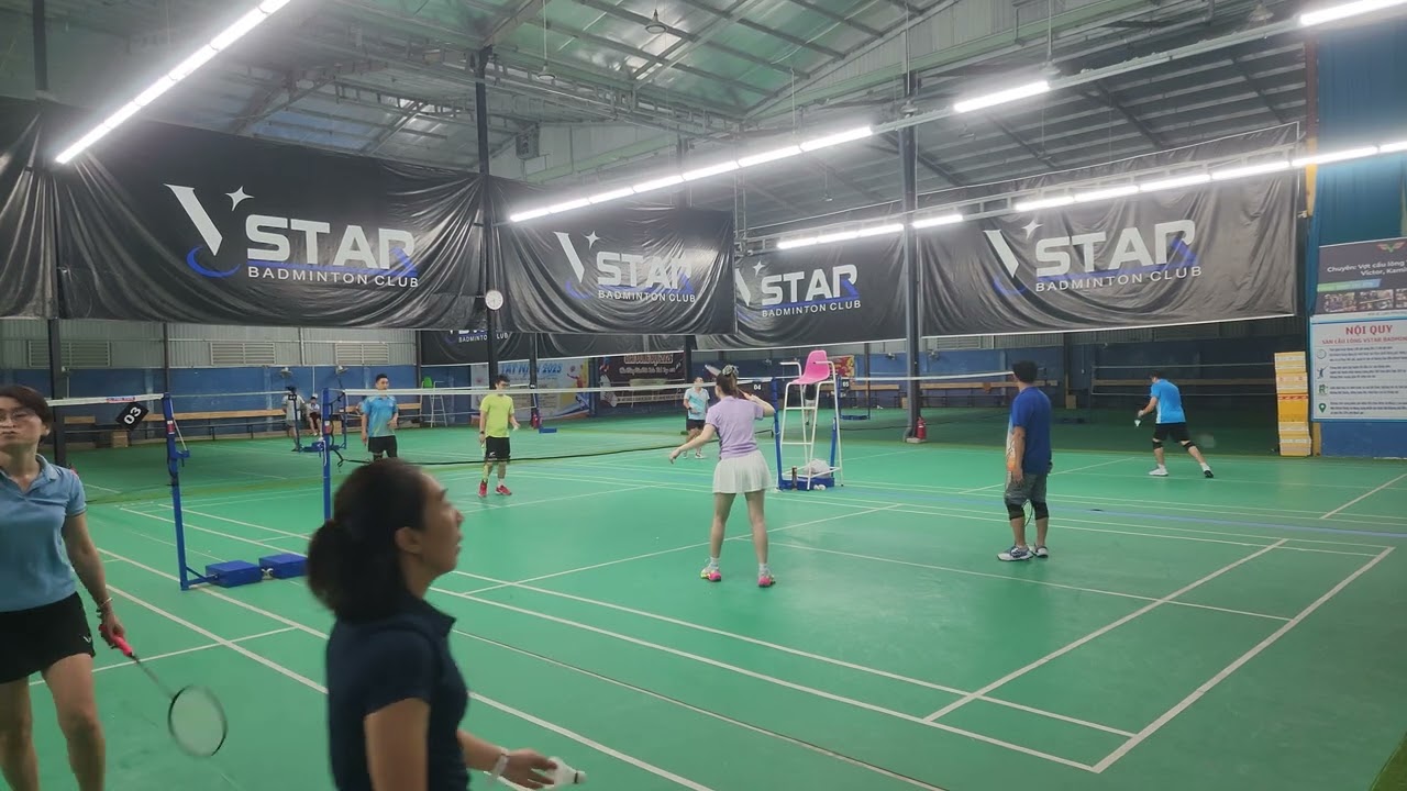 1703 Mix  [CLVK ]🤾‍♂️ Bình Th / An🏸 Hùng / Văn - HAPTHY Badminton - Sân Cầu lông Vstar