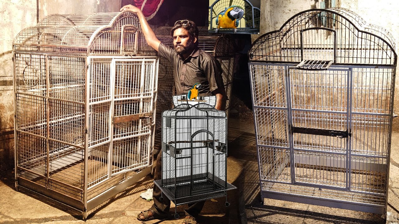 Portable Bird Cage how to Make || Parrot Aviary Pet cage || How to make stylish portable iron cage