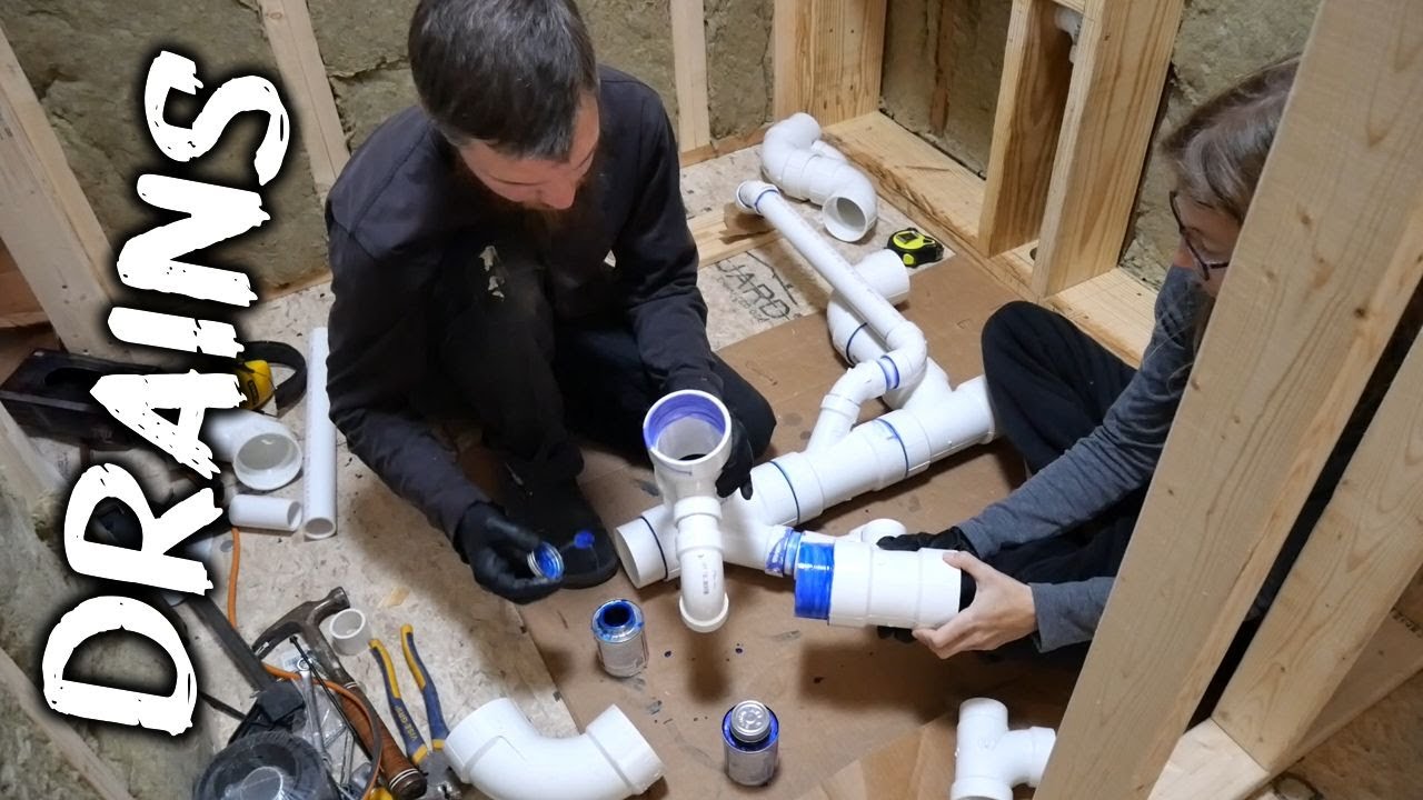 Not My Favorite Job, But the Bathroom Drain Rough-in is Done!