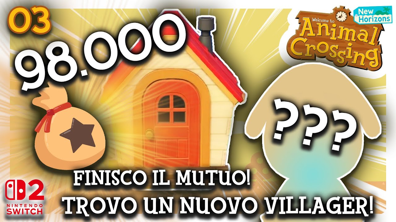 Finisco IL MUTUO e trovo un nuovo VILLAGER su ANIMAL CROSSING