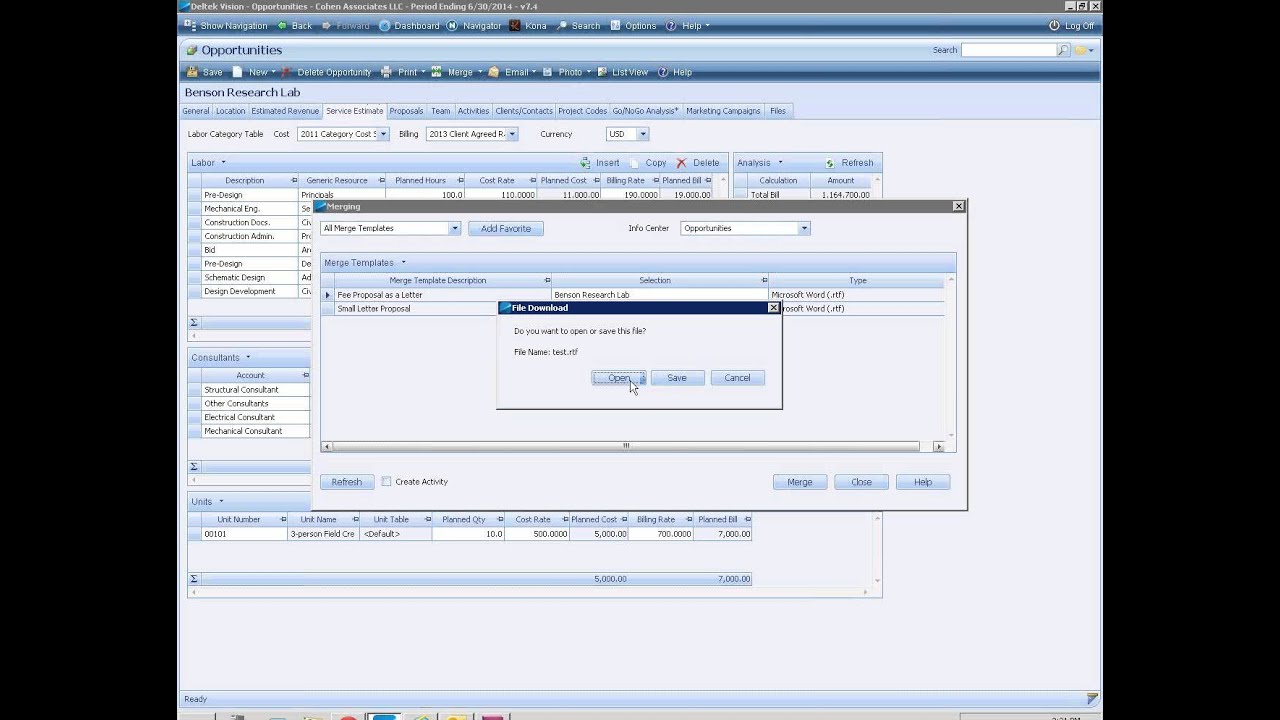 CCG - Deltek Vision CRM Demo