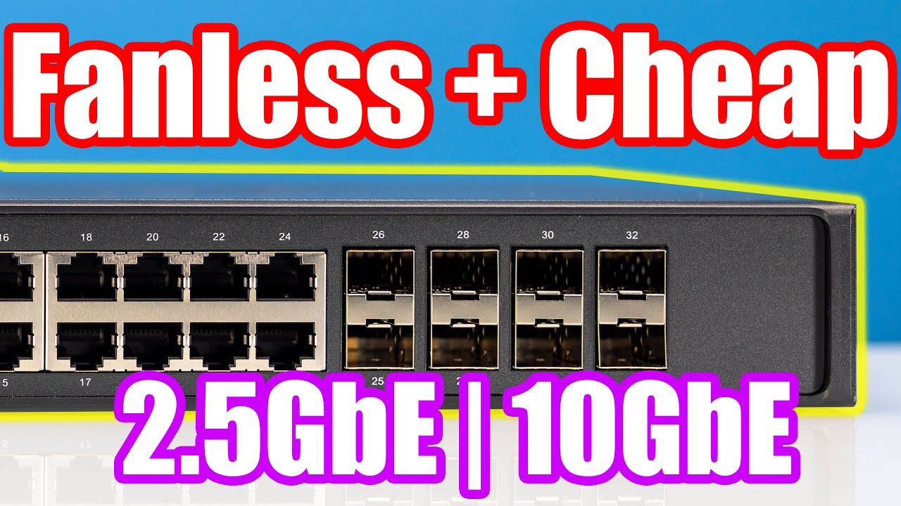 CHEAP Fanless 2.5GbE and 10GbE Switch TP-Link TL-SH1832