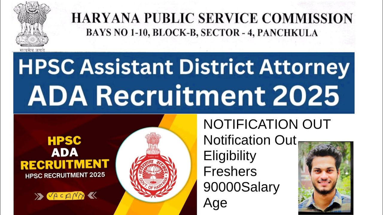 Hpsc / HPSC ADA 2025/ 2025 HPSC/ ASSISTANT DISTRICT ATTORNEY 2025/ LATEST JOB 2025 HPSC