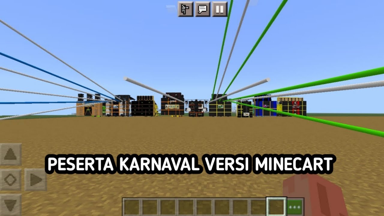 PESERTA KARNAVAL DI MINECART BESAR BESARAN