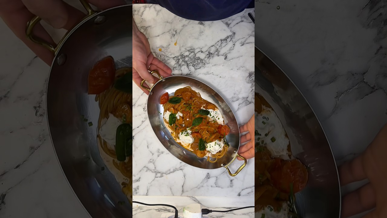 ПАСТА С КРЕВЕТКАМИ,КАК В РЕСТОРАНЕ #рецепты #chefsnextdoor #love#еда