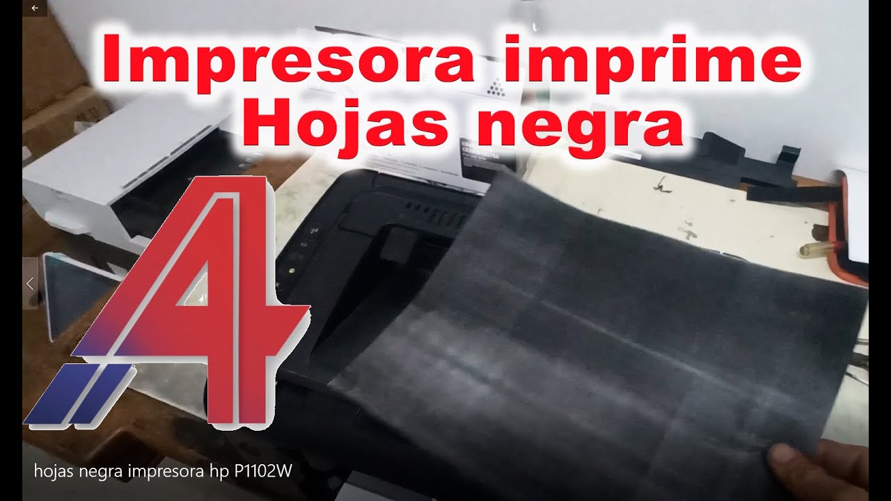 hojas negra impresora hp P1102W (solución)