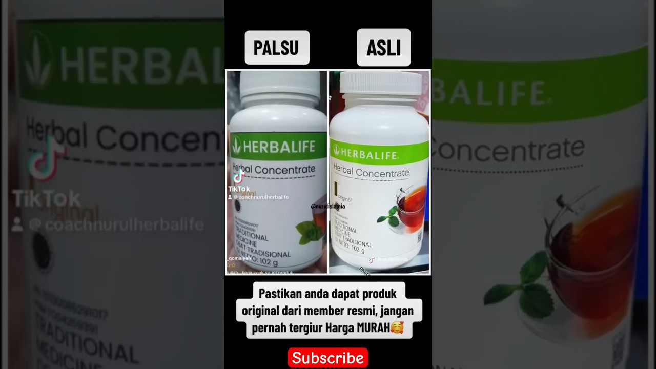 HATI HATI TEH THERMO / HERBAL CONCENTRATE PALSU‼️‼️ #herbalife #thermooriginal #masukberanda