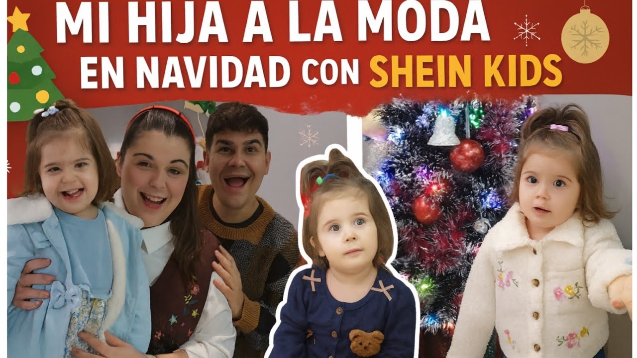 Mini fashionista Navideña con SHEIN Kids 🎄 Vlog Retos Divertidos 