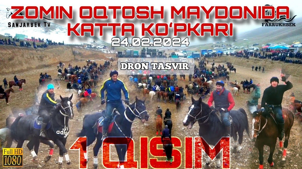 1-QISM.ZOMIN OQTOSH MAYDONIDA BERDIBEK XOJI CHEMPIONAT KOʻPKARISI. 24.02.2024