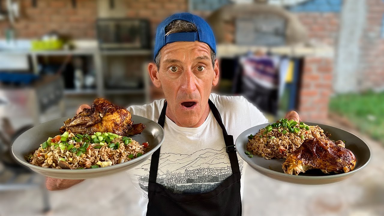 Haciendo un MOSTRITO CASERO [Arroz Chaufa con Pollo a la Brasa]