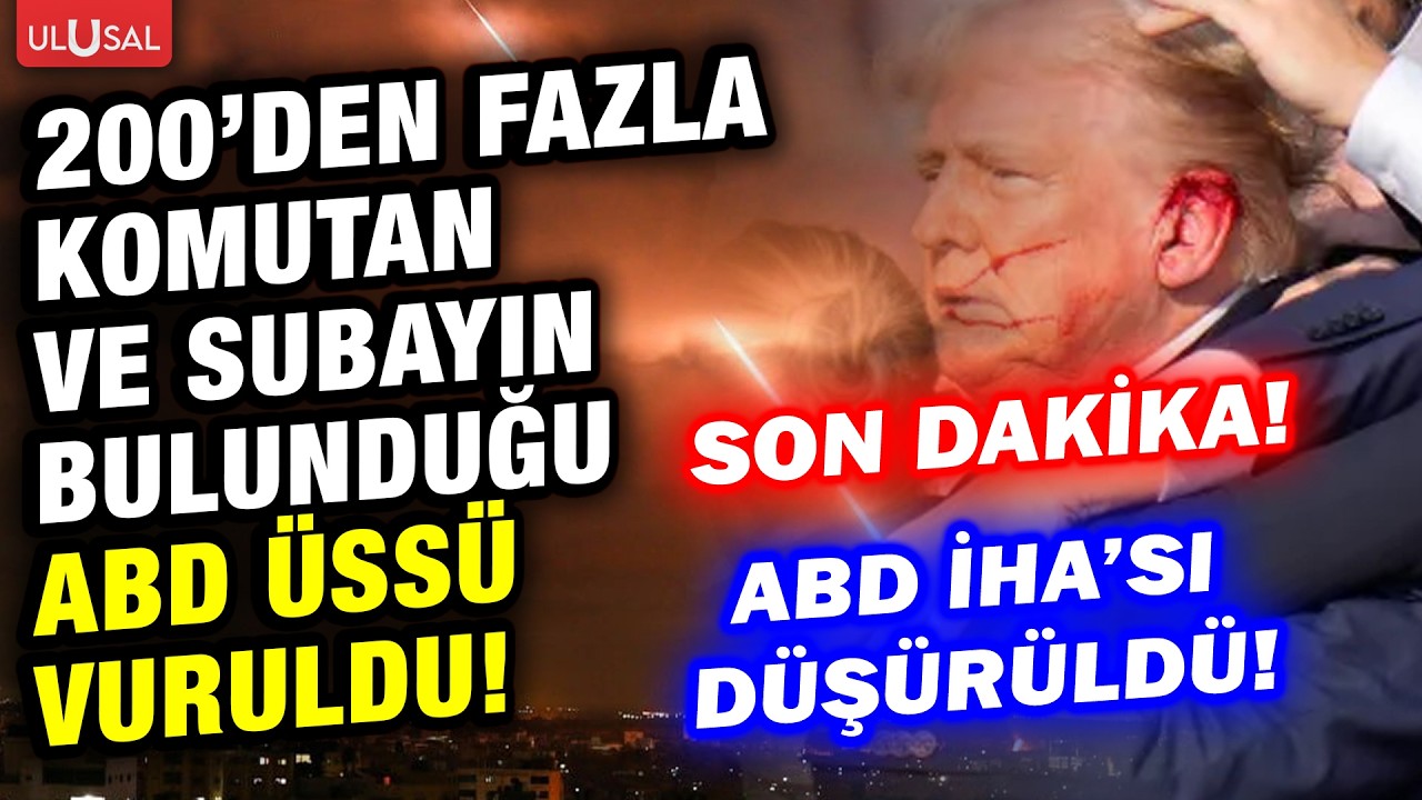 SON DAKİKA! İran ABD'yi sert vurdu! 200'den fazla komutan ve subayın yer aldığı &uuml;sler alev alev!