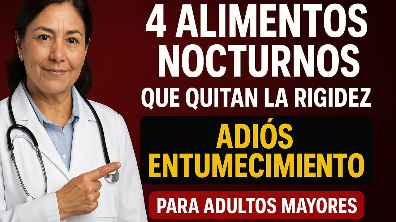 Mayores: 4 Alimentos Nocturnos que Eliminan Entumecimiento y Rigidez| Vida Saludable