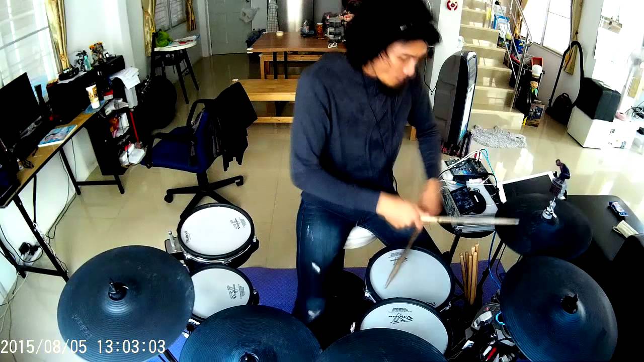 หิน เหล็ก ไฟ   หวาดระแวง(Electric Drum cover by Neung)