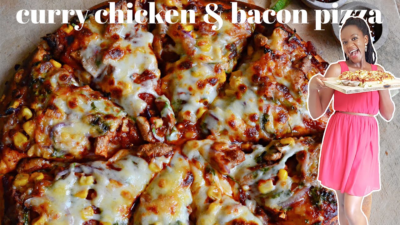 CURRY CHICKEN BACON PIZZA | KALUHI'S KITCHEN